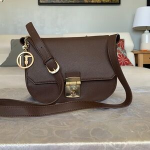 AEC Large Durable Brown Crossbody Bag Excellent Condition